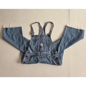 Vintage Levi’s Denim Overalls Medium Wash Wide Leg Minimal 90s Y2K